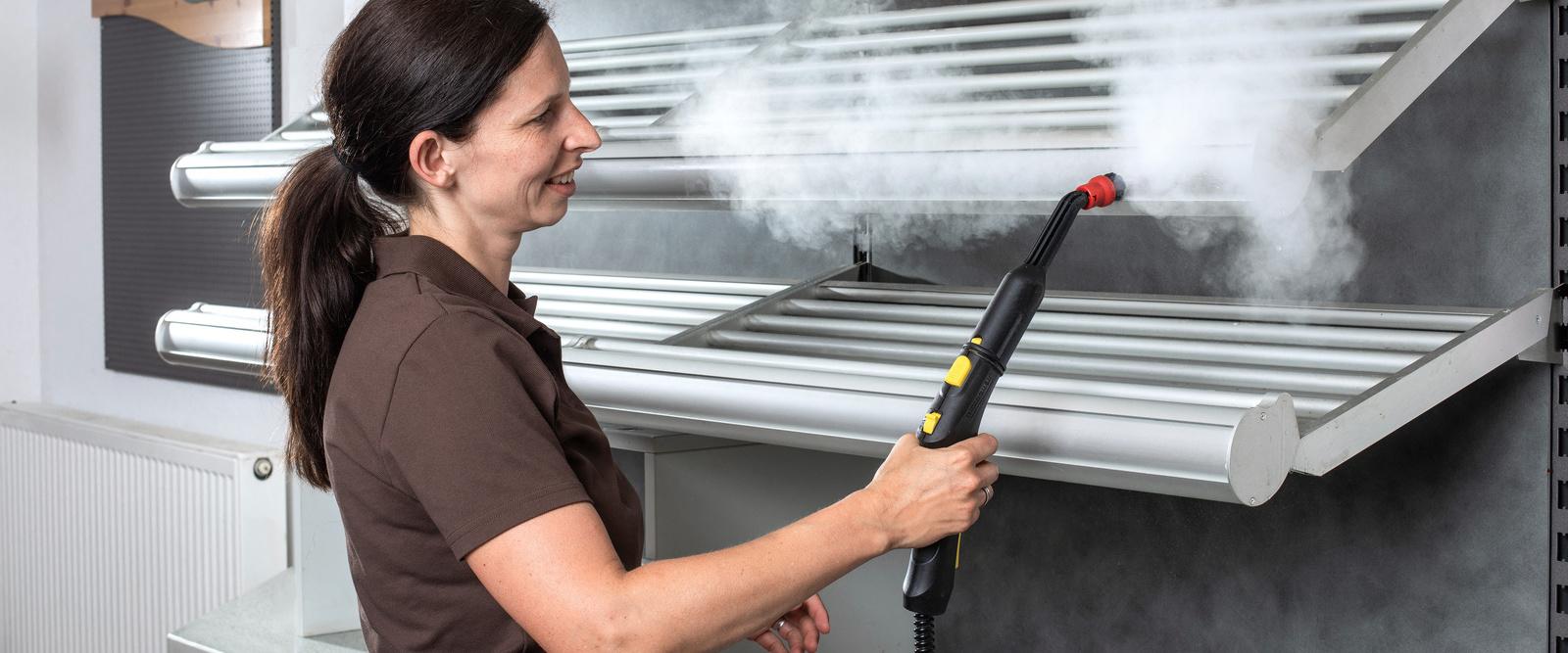 Schoonmaken met een professionele stoomreinigers